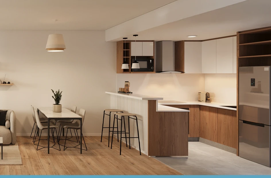 monoambiente living cocina